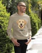 TL SWE SIM 1541 (9) Bluza bez kaptura <br>Labrador Personalizowana Pupil Pies