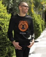 TL SWE SIM 1543 (12) Bluza bez kaptura <br>Chow Chow Personalizowana Pupil Pies