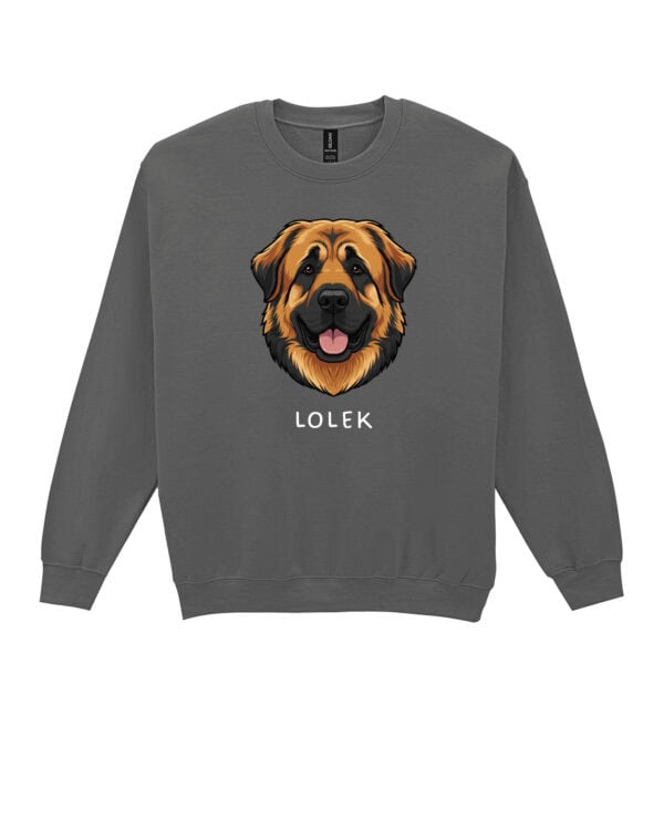 TL SWE SIM 1545 (13) Bluza bez kaptura <br>Leonberger Personalizowana Pupil Pies