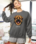 TL SWE SIM 1545 (14) Bluza bez kaptura <br>Leonberger Personalizowana Pupil Pies