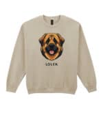 TL SWE SIM 1545 (7) Bluza bez kaptura <br>Leonberger Personalizowana Pupil Pies