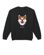 TL SWE SIM 1546 (10) Bluza bez kaptura Akita Inu Personalizowana Pies Pieseł