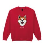 TL SWE SIM 1546 (16) Bluza bez kaptura <br>Akita Inu Personalizowana Pies Pieseł