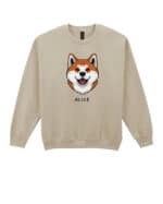 TL SWE SIM 1546 (7) Bluza bez kaptura <br>Akita Inu Personalizowana Pies Pieseł