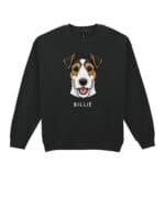 TL SWE SIM 1548 (10) Bluza bez kaptura Parson Russell terrier Personalizowana Pupil Pies