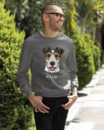 TL SWE SIM 1548 (15) Bluza bez kaptura <br>Parson Russell terrier Personalizowana Pupil Pies