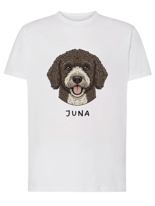 TL TS SIM 1500 (1) Koszulka Hiszpański pies dowodny Personalizowana Pupil Pies