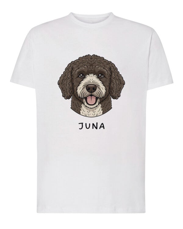 TL TS SIM 1500 (1) Koszulka Hiszpański pies dowodny Personalizowana Pupil Pies