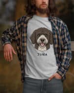 TL TS SIM 1500 (6) Koszulka Hiszpański pies dowodny <br>Personalizowana Pupil Pies