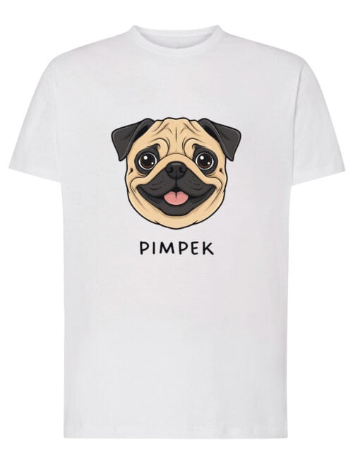TL TS SIM 1502 (1) Koszulka Mops Personalizowana Pupil Pies