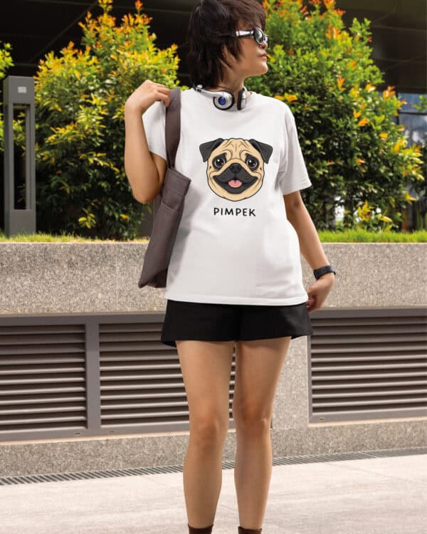 TL TS SIM 1502 (2) Koszulka Mops <br>Personalizowana Pupil Pies