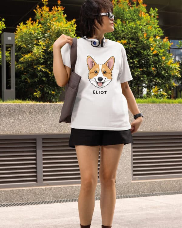 TL TS SIM 1504 (2) Koszulka Corgi <br>Personalizowana Pupil Pies