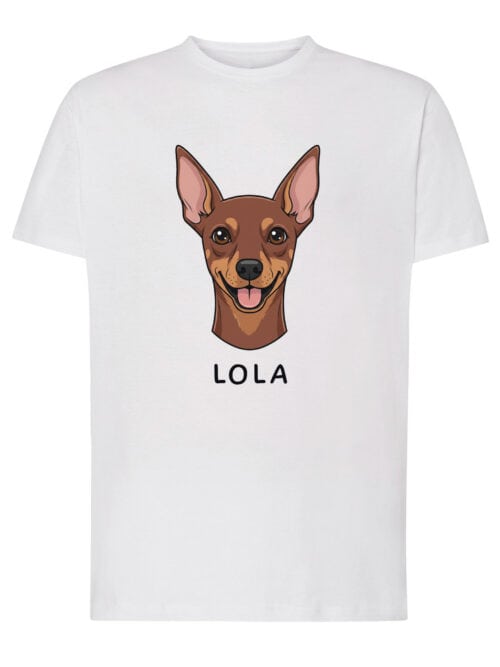 TL TS SIM 1507 (1) Koszulka Pinczer Personalizowana Pupil Pies