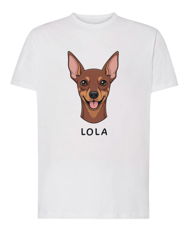 TL TS SIM 1507 (1) Koszulka Pinczer Personalizowana Pupil Pies
