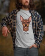 TL TS SIM 1507 (6) Koszulka Pinczer <br>Personalizowana Pupil Pies