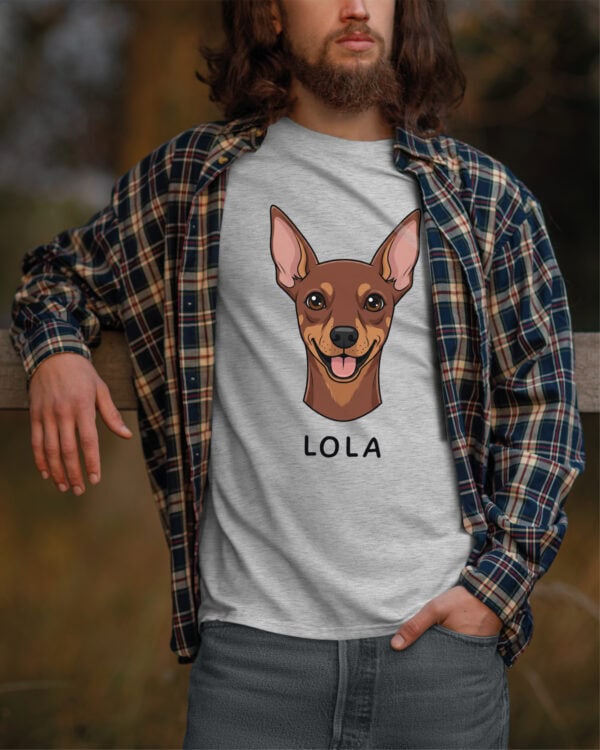 TL TS SIM 1507 (6) Koszulka Pinczer <br>Personalizowana Pupil Pies