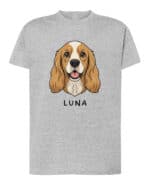 TL TS SIM 1508 (4) Koszulka Cocker Spaniel <br>Personalizowana Pupil Pies