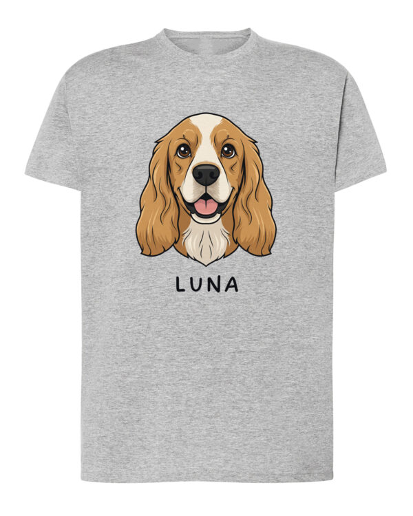 TL TS SIM 1508 (4) Koszulka Cocker Spaniel <br>Personalizowana Pupil Pies