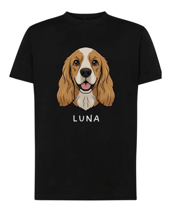 TL TS SIM 1508 (7) Koszulka Cocker Spaniel Personalizowana Pupil Pies