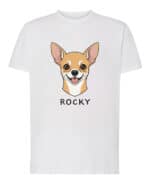 TL TS SIM 1509 (1) Koszulka Chihuahua <br>Personalizowana Pupil Pies