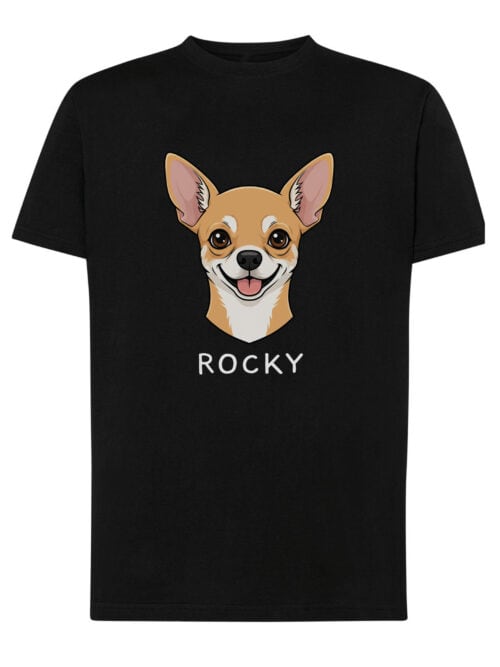 TL TS SIM 1509 (7) Koszulka Chihuahua Personalizowana Pupil Pies