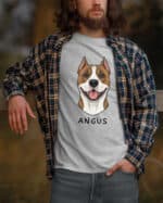 TL TS SIM 1510 (6) Koszulka Amstaff <br>Personalizowana Pupil Pies