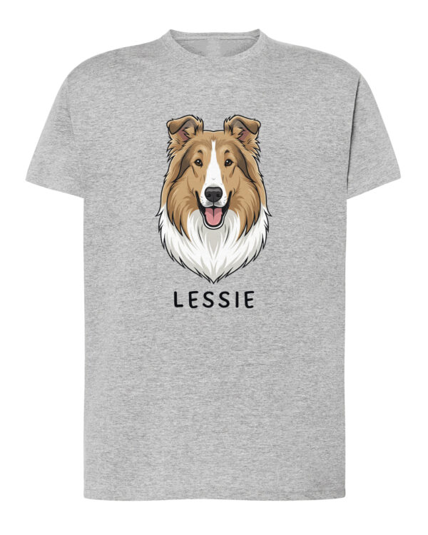 TL TS SIM 1512 (4) Koszulka Collie długowłosy <br>Personalizowana Pupil Pies