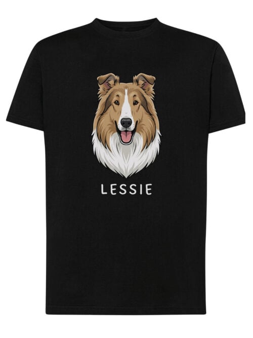 TL TS SIM 1512 (7) Koszulka Collie długowłosy Personalizowana Pupil Pies