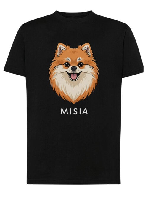 TL TS SIM 1514 (7) Koszulka Szpic miniaturowy Personalizowana Pupil Pies