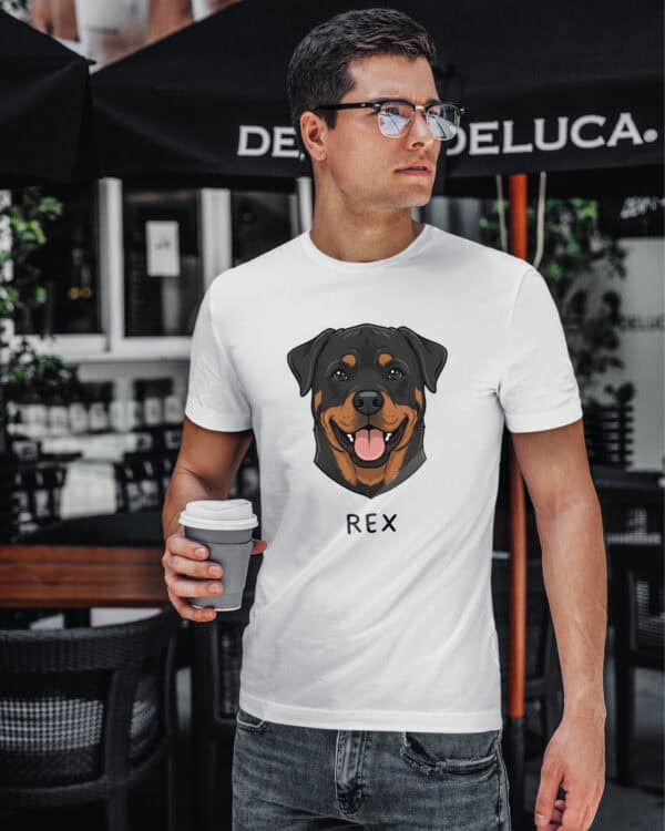 TL TS SIM 1516 (3) Koszulka Rottweiler <br>Personalizowana Pupil Pies