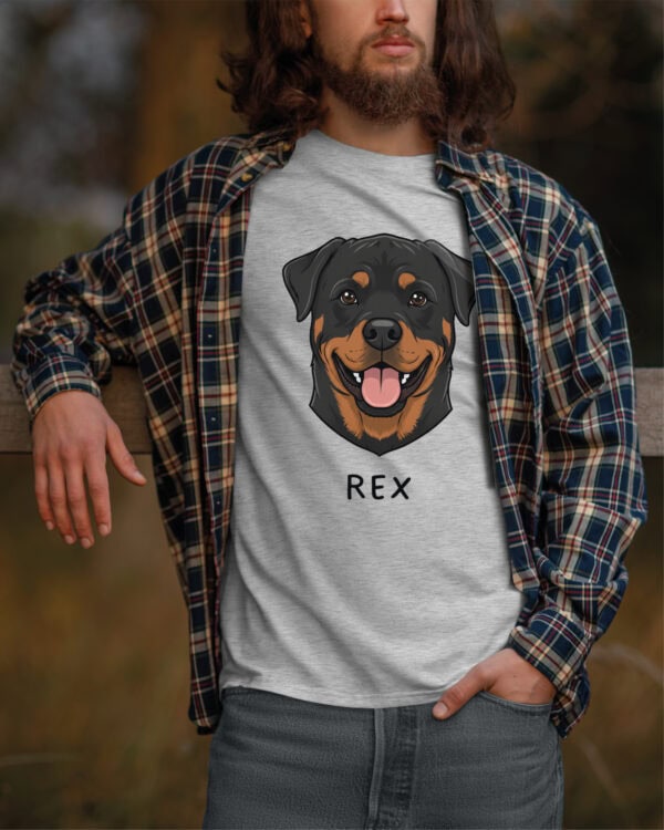 TL TS SIM 1516 (6) Koszulka Rottweiler <br>Personalizowana Pupil Pies