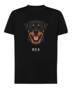 TL TS SIM 1516 (7) Koszulka Rottweiler <br>Personalizowana Pupil Pies