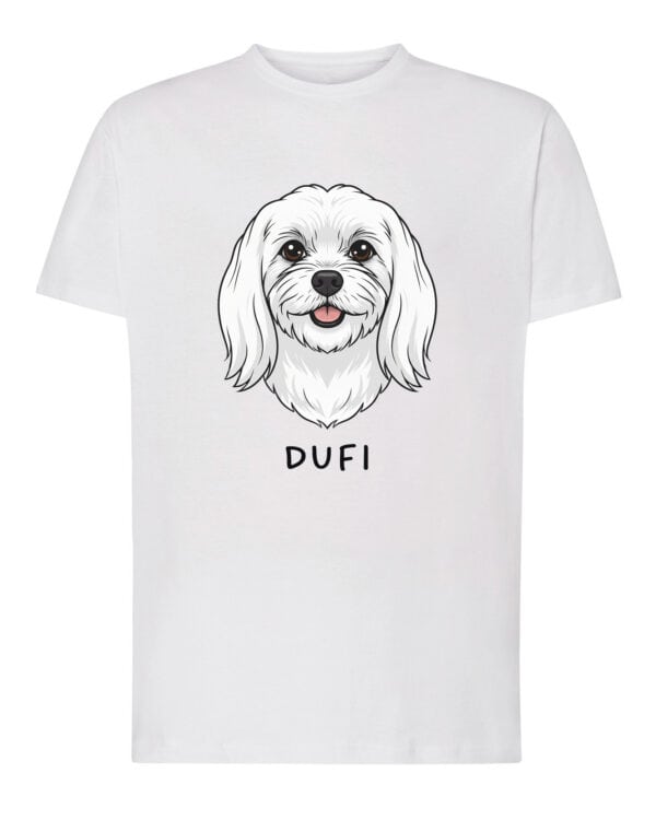 TL TS SIM 1517 (1) Koszulka Maltańczyk <br>Personalizowana Pupil Pies