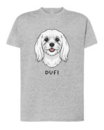 TL TS SIM 1517 (4) Koszulka Maltańczyk <br>Personalizowana Pupil Pies