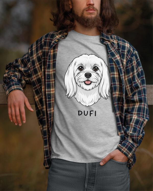 TL TS SIM 1517 (6) Koszulka Maltańczyk <br>Personalizowana Pupil Pies