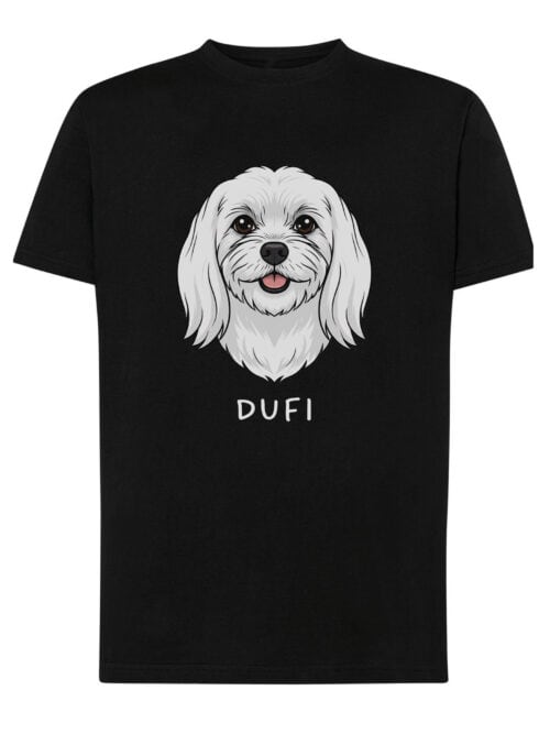 TL TS SIM 1517 (7) Koszulka Maltańczyk Personalizowana Pupil Pies