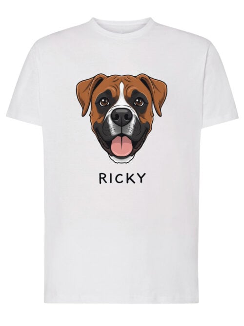 TL TS SIM 1519 (1) Koszulka Bokser Personalizowana Pupil Pies