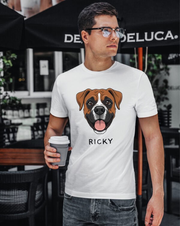 TL TS SIM 1519 (3) Koszulka Bokser <br>Personalizowana Pupil Pies