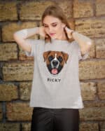 TL TS SIM 1519 (5) Koszulka Bokser <br>Personalizowana Pupil Pies