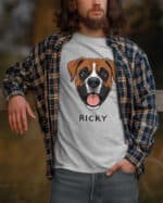 TL TS SIM 1519 (6) Koszulka Bokser <br>Personalizowana Pupil Pies