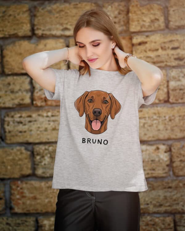 TL TS SIM 1520 (5) Koszulka Wyżeł węgierski <br>Personalizowana Pupil Pies