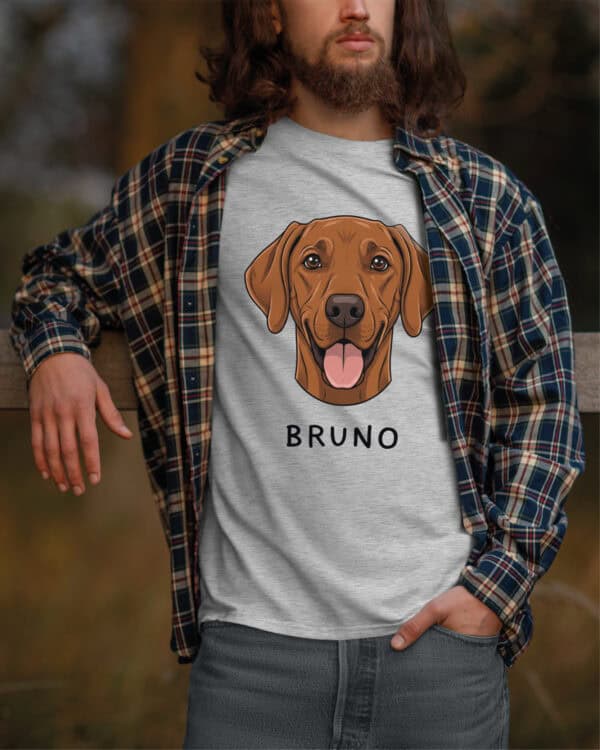 TL TS SIM 1520 (6) Koszulka Wyżeł węgierski <br>Personalizowana Pupil Pies