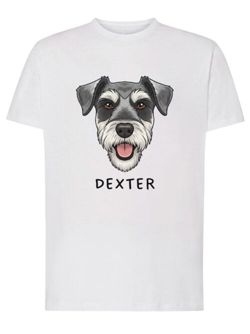 TL TS SIM 1521 (1) Koszulka Sznaucer Personalizowana Pupil Pies