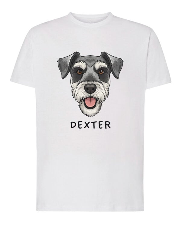 TL TS SIM 1521 (1) Koszulka Sznaucer Personalizowana Pupil Pies
