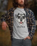 TL TS SIM 1521 (6) Koszulka Sznaucer <br>Personalizowana Pupil Pies