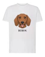 TL TS SIM 1523 (1) Koszulka Jamnik Personalizowana Pupil Pies