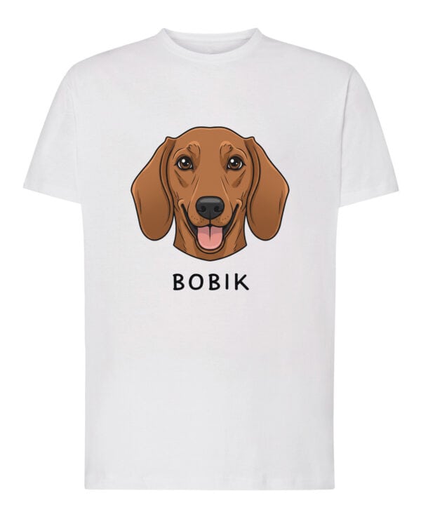 TL TS SIM 1523 (1) Koszulka Jamnik Personalizowana Pupil Pies