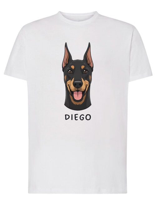 TL TS SIM 1524 (1) Koszulka Doberman Personalizowana Pupil Pies