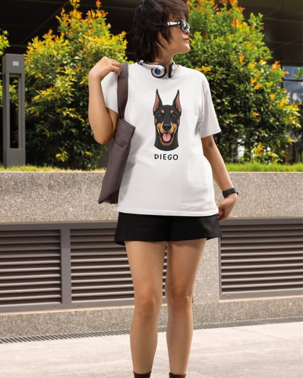 TL TS SIM 1524 (2) Koszulka Doberman <br>Personalizowana Pupil Pies