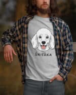 TL TS SIM 1525 (6) Koszulka Pudel <br>Personalizowana Pupil Pies